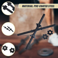 45cm - 1 Pair Dumbbell Bar 25mm Diameter - PVC Coated Dumbell Handle Sports & Fitness Kings Warehouse 