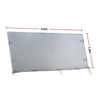 4.6m Caravan Privacy Screen Side Sunscreen Sun Shade for 16' Roll Out Awning Kings Warehouse 