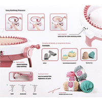 48 Needles DIY Knitting Machine Weaving Swift Yarn Fiber String Ball Wool Winder Kings Warehouse 