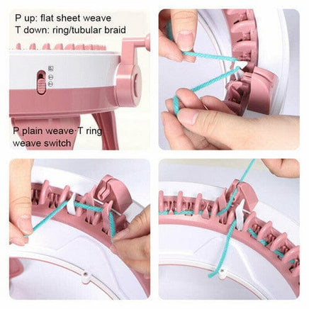 48 Needles DIY Knitting Machine Weaving Swift Yarn Fiber String Ball Wool Winder Kings Warehouse 