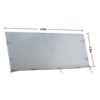 4.9m Caravan Privacy Screen Side Sunscreen Sun Shade for 17' Roll Out Awning Kings Warehouse 