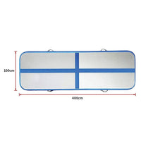 4m Inflatable Air Track Gym Mat Airtrack Tumbling Gymnastics Tumbling with Pump Kings Warehouse 