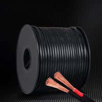 4MM 100M Twin Core Wire Electrical Cable Extension Car 450V 2 Sheath Tools Kings Warehouse 