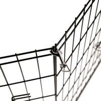 4Paws 8 Panel Playpen Puppy Exercise Fence Cage Enclosure Pets Black All Sizes - 24" - Black Afterpay Day: Pet Paradise Kings Warehouse 