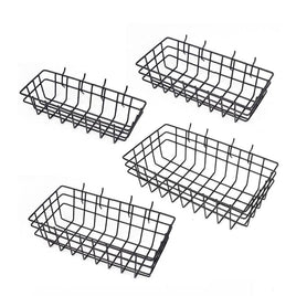 4Pc Pegboard Baskets Set Storage Bins Peg Board Organizer 4 Size Display Hangers Home & Garden Kings Warehouse 