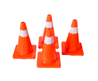 4pcs 45cm Road Traffic Cones Reflective Overlap Parking Emergency Safety Cone Kings Warehouse 