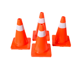 4pcs 45cm Road Traffic Cones Reflective Overlap Parking Emergency Safety Cone Kings Warehouse 