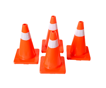 4pcs 45cm Road Traffic Cones Reflective Overlap Parking Emergency Safety Cone Kings Warehouse 