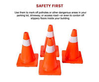 4pcs 45cm Road Traffic Cones Reflective Overlap Parking Emergency Safety Cone Kings Warehouse 