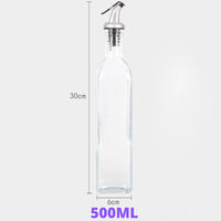 4PCS 500ml Olive Oil Vinegar Pourer Dispenser Cooking Glass Bottle Kitchen Tools Kings Warehouse 