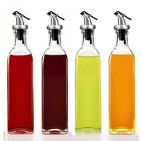 4PCS 500ml Olive Oil Vinegar Pourer Dispenser Cooking Glass Bottle Kitchen Tools Kings Warehouse 