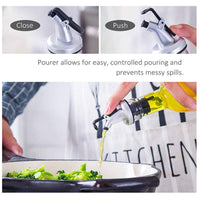 4PCS 500ml Olive Oil Vinegar Pourer Dispenser Cooking Glass Bottle Kitchen Tools Kings Warehouse 