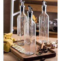 4PCS 500ml Olive Oil Vinegar Pourer Dispenser Cooking Glass Bottle Kitchen Tools Kings Warehouse 