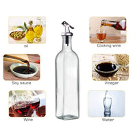 4PCS 500ml Olive Oil Vinegar Pourer Dispenser Cooking Glass Bottle Kitchen Tools Kings Warehouse 