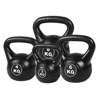 4pcs Exercise Kettle Bell Weight Set 20KG Sports & Fitness Kings Warehouse 