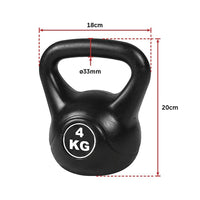 4pcs Exercise Kettle Bell Weight Set 20KG Sports & Fitness Kings Warehouse 