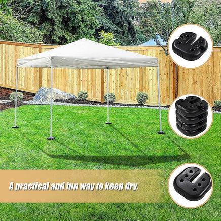 4pcs Outdoor Canopy Tent Leg Weights Anchor Stand Heavy Duty Gazebo Discs Base Home & Garden Kings Warehouse 
