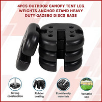 4pcs Outdoor Canopy Tent Leg Weights Anchor Stand Heavy Duty Gazebo Discs Base Home & Garden KingsWarehouse 