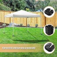 4pcs Outdoor Canopy Tent Leg Weights Anchor Stand Heavy Duty Gazebo Discs Base Home & Garden KingsWarehouse 