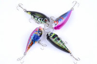 4x 5.5cm Popper Crank Bait Fishing Lure Lures Surface Tackle Saltwater Kings Warehouse 