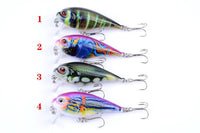 4x 5.5cm Popper Crank Bait Fishing Lure Lures Surface Tackle Saltwater Kings Warehouse 