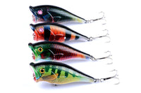 4X 6.5cm Popper Poppers Fishing Lure Lures Surface Tackle Fresh Saltwater Kings Warehouse 