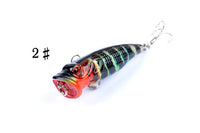 4X 6.5cm Popper Poppers Fishing Lure Lures Surface Tackle Fresh Saltwater Kings Warehouse 