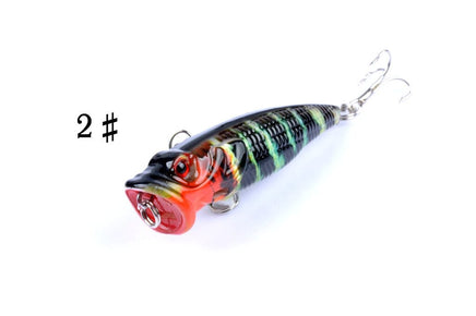 4X 6.5cm Popper Poppers Fishing Lure Lures Surface Tackle Fresh Saltwater Kings Warehouse 