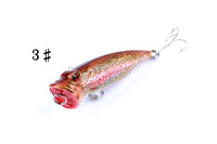 4X 6.5cm Popper Poppers Fishing Lure Lures Surface Tackle Fresh Saltwater Kings Warehouse 