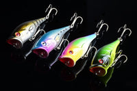 4X 6.5cm Popper Poppers Fishing Lure Lures Surface Tackle Fresh Saltwater Kings Warehouse 