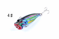 4X 6.5cm Popper Poppers Fishing Lure Lures Surface Tackle Fresh Saltwater Kings Warehouse 