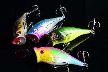 4X 6.5cm Popper Poppers Fishing Lure Lures Surface Tackle Fresh Saltwater Kings Warehouse 