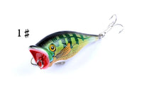 4X 6.5cm Popper Poppers Fishing Lure Lures Surface Tackle Fresh Saltwater Kings Warehouse 