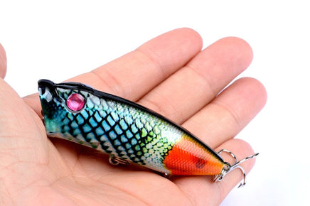 4X 6.5cm Popper Poppers Fishing Lure Lures Surface Tackle Saltwater Kings Warehouse 