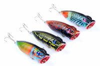 4X 6.5cm Popper Poppers Fishing Lure Lures Surface Tackle Saltwater Kings Warehouse 