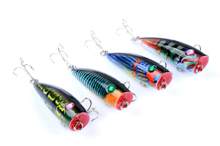 4X 6.8cm Popper Poppers Fishing Lure Lures Surface Tackle Saltwater Kings Warehouse 