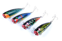 4X 6.8cm Popper Poppers Fishing Lure Lures Surface Tackle Saltwater Kings Warehouse 