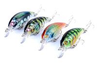 4x 7.5cm Popper Crank Bait Fishing Lure Lures Surface Tackle Saltwater Kings Warehouse 