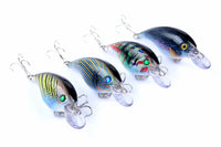 4x 7.5cm Popper Crank Bait Fishing Lure Lures Surface Tackle Saltwater Kings Warehouse 