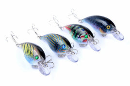 4x 7.5cm Popper Crank Bait Fishing Lure Lures Surface Tackle Saltwater Kings Warehouse 