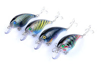 4x 7.5cm Popper Crank Bait Fishing Lure Lures Surface Tackle Saltwater Kings Warehouse 