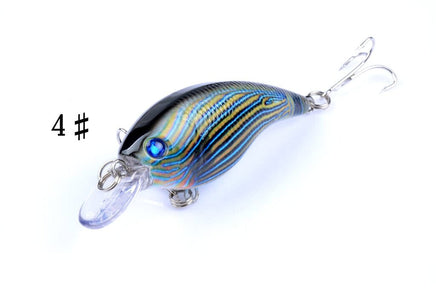 4x 7.5cm Popper Crank Bait Fishing Lure Lures Surface Tackle Saltwater Kings Warehouse 