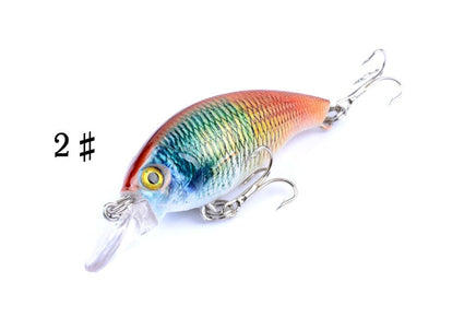 4x 7.5cm Popper Crank Bait Fishing Lure Lures Surface Tackle Saltwater Kings Warehouse 