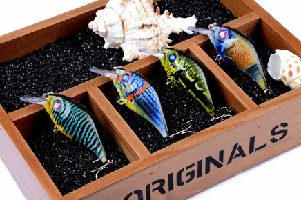 4x 7.5cm Popper Crank Bait Fishing Lure Lures Surface Tackle Saltwater Kings Warehouse 