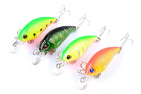 4x 7.5cm Popper Crank Bait Fishing Lure Lures Surface Tackle Saltwater Kings Warehouse 