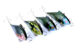 4x 8.5cm Vib Bait Fishing Lure Lures Hook Tackle Saltwater Kings Warehouse 