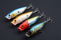 4X 8cm Popper Poppers Fishing Lure Lures Surface Tackle Fresh Saltwater Kings Warehouse 