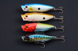 4X 8cm Popper Poppers Fishing Lure Lures Surface Tackle Fresh Saltwater Kings Warehouse 