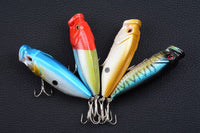 4X 8cm Popper Poppers Fishing Lure Lures Surface Tackle Fresh Saltwater Kings Warehouse 