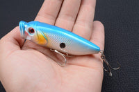 4X 8cm Popper Poppers Fishing Lure Lures Surface Tackle Fresh Saltwater Kings Warehouse 